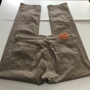 Levi's 505 Regular Fit Mens Jeans Size 34x32 Brown